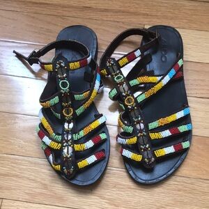 Aldo beaded gladiator sandals